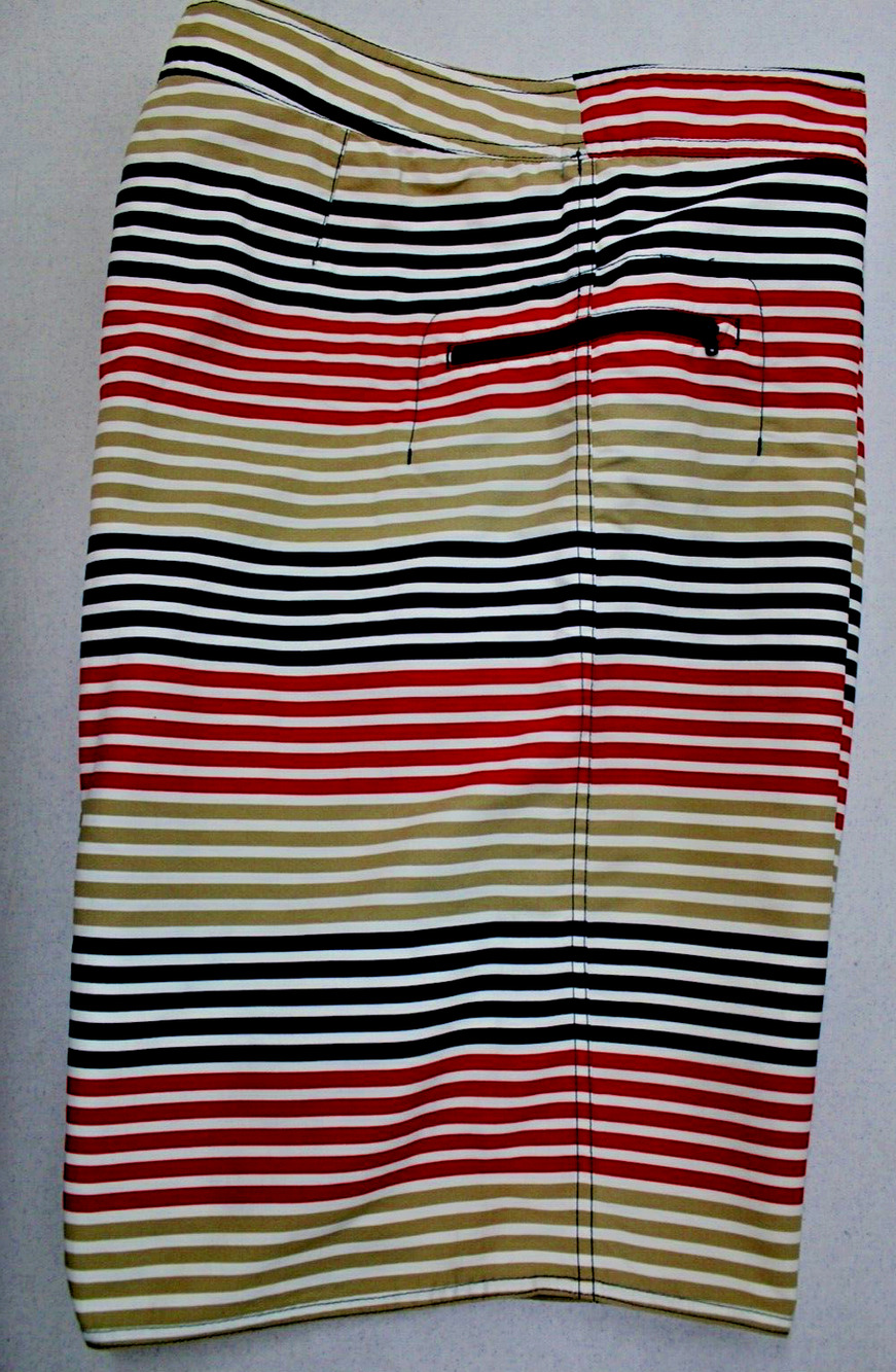 PATAGONIA Swim Shorts Surf Trunks Striped Nylon Men's 36